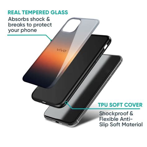 Aesthetic Orange Vivo V60 5G Glass Back Cover - Flat 35% Off On Vivo ...