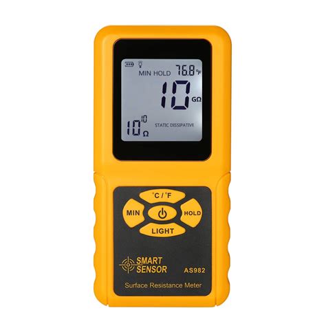 SMART SENSOR Handheld LCD Surface Resistance Meter Tester – UNIQBUY