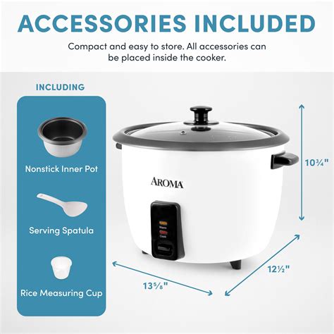 Aroma Rice Cooker Measurement Chart