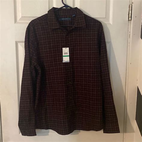 Perry Ellis men’s button up untucked shirt | NWT | White shirt men ...