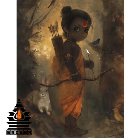 Bala Sri Rama (Rama Lalla) Digital Art | High-Resolution Download – Brogen