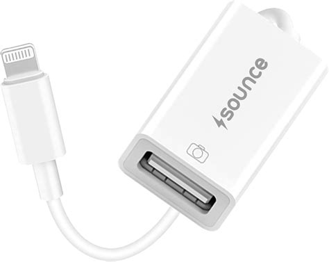 Sounce Lightning to USB Camera Adapter, USB 3.0 OTG Female Cable ...