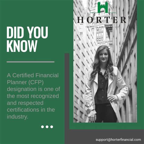 Horter Financial Strategies, LLC on LinkedIn: Becoming a CFP can open doors to better job ...