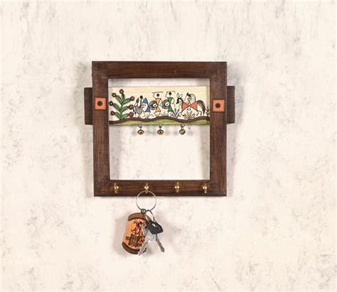 Udaipur Handicrafts Wood Tribal Melodies Key Hanger – UdrCrafts.com
