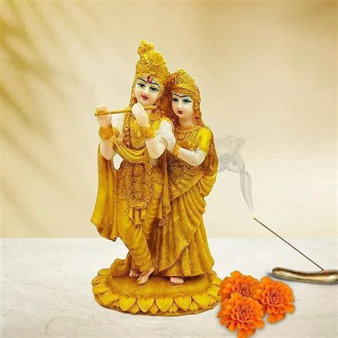 Buy SAF Radha Krishna MDF Religious Showpiece - Aesthetic Table ...
