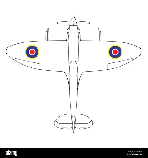 Image result for Spitfire Plane Drawing