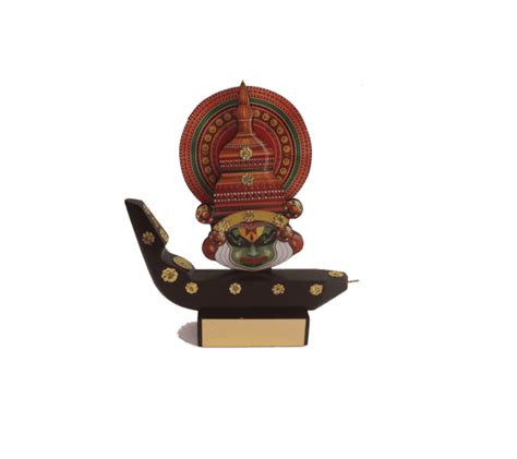 Kathakali Wooden Boat Miniature Memento - Nimton Sales and Distribution ...
