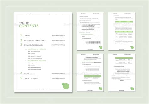 Image result for Sample Editable Operational Plan Format