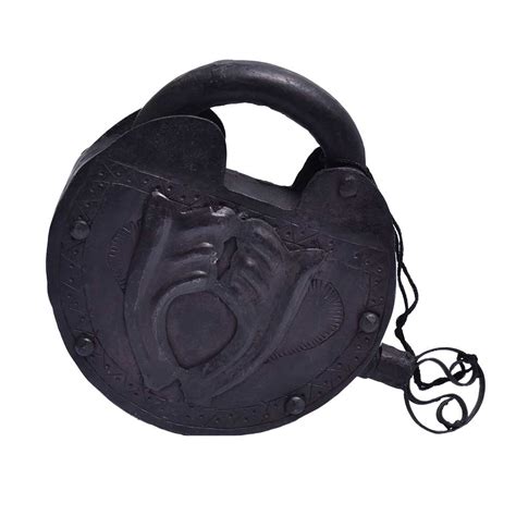 Medieval Cast Iron Lock and Key