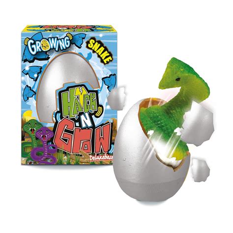 Hatch n Grow Mini Snake from Deluxebase. Small 2.5" Hatching Egg with ...