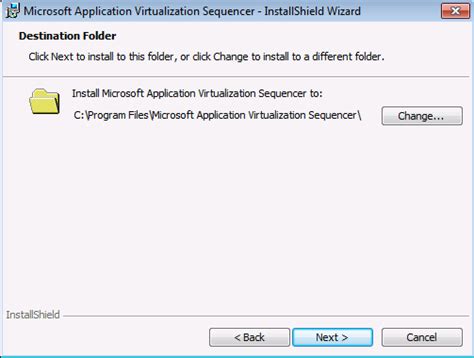 Application Virtualization Sequencer 的图像结果