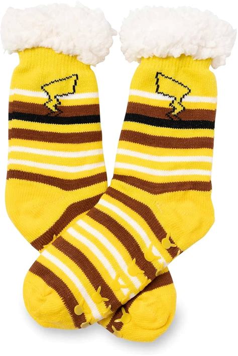 Buy Pokémon Center: Hidden Pikachu Fleece Socks (One Size-Adult) Online ...