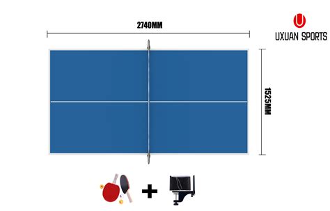 16mm Standard Ping Pong Table Tennis Top for Pool Billiard Table w Bat ...