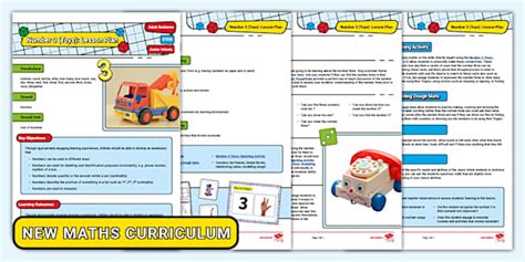 Number 3 (Toys): Lesson Plan