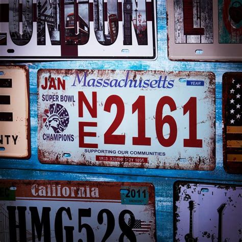 Number Plates wall sign - NE 2161 — eazy wagon