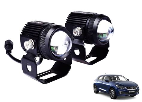 OBEROI'S TRADERS Baleno Car Mini Drive LED Double Color Auxiliary Light ...