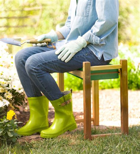 Usa made cedar garden kneeler seat plow hearth – Artofit