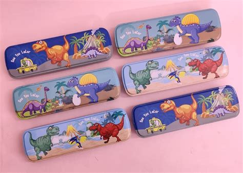 Tera 13 Cartoon Dinosaur Pencil Box for Kids Pencil Case Pouch for ...