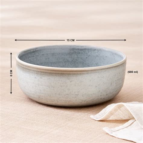 Buy Natura Grizzle Stoneware Cereal Bowl - 680ml from Home Centre at ...