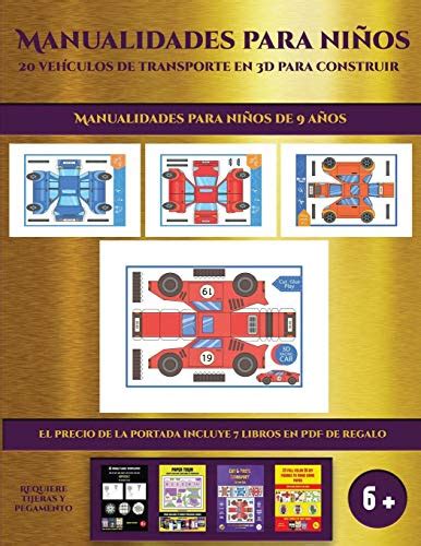 Buy Manualidades para ninos de 9 anos (19 vehiculos de transporte en 3D ...