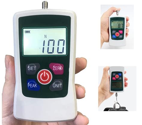 Portable Force Gauge Digital Dynamometer Push Pull with Maximum Load ...