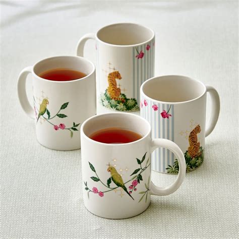 Buy Niko Swiss Set of 4 Stoneware Coffee Mugs - 340ml from Home Centre ...