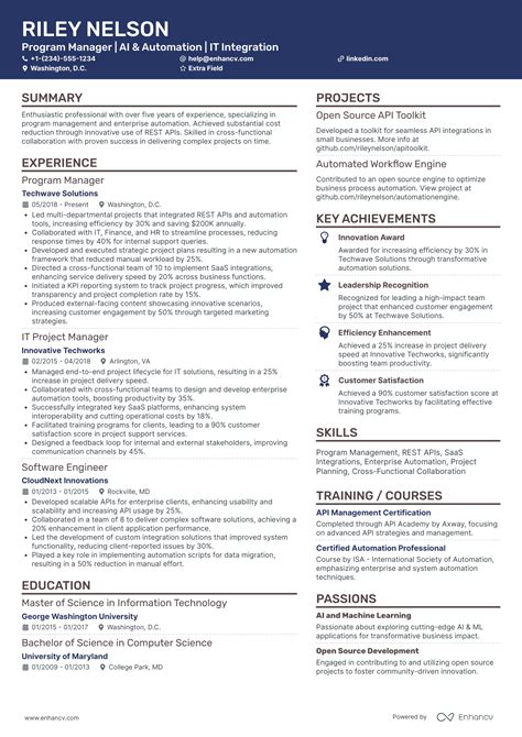 Technology Resume Examples 的图像结果