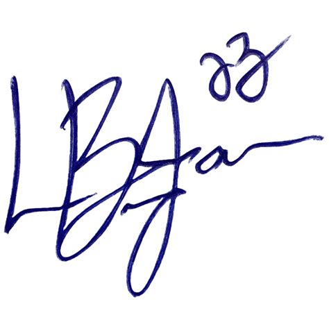 Lebron James Signature PNG (Free Download)