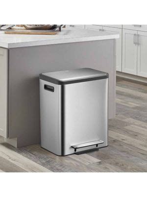 Buy OBSESSIONS Dual Liner Recycling Bin, 15+15 Litres, Metallic Online