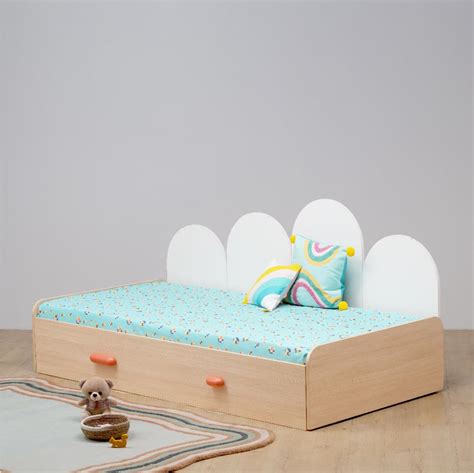 Smartsters Day Bed for Kids with Trundle in Engineered Wood, 35X77X39 ...