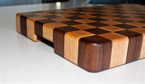 Walnut & Maple End-Grain Butcher Block - Lawson Wood Crafts