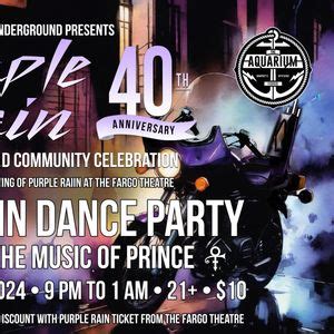 Purple Rain Dance Party, The Aquarium, Fargo, 15 June to 16 June ...