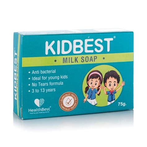 Buy HealthBest Kidbest Milk Soap for Kids | Anti-Bacterial | Normal ...