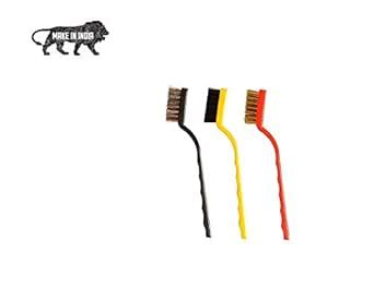 Hiyan Retail Plastic Cleaning Tool Kit Wire Brushes with Brass, Nylon ...