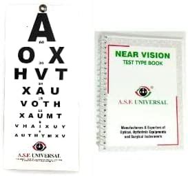 English-A, Small Eye Vision Test Chart & Near vision Test Type Book in ...
