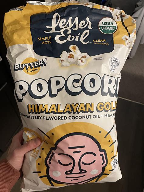 Lesser Evil Himalayan Gold popcorn is fire : r/Costco