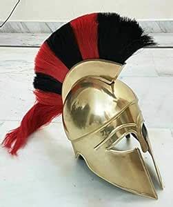 Calvin Handicrafts Spartan Brass Antique Medieval Corinthian Helmet ...