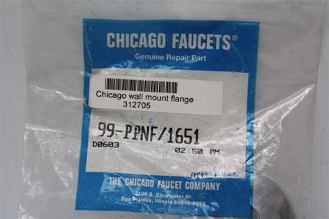 Chicago Faucets The Chicago Faucet Company 99-ppnf Chrome Flange for ...