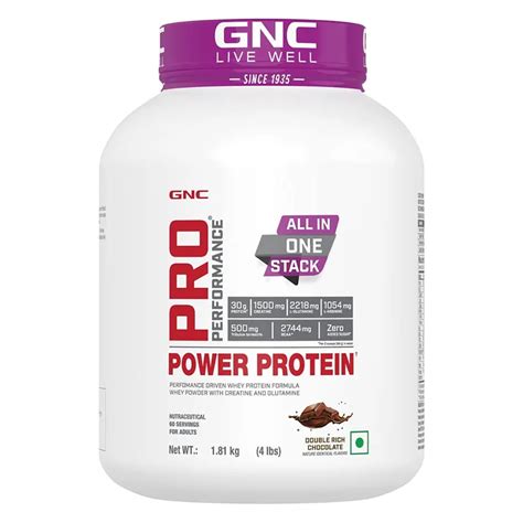 Buy GNC Pro Performance Power Protein Double Rich Chocolate Flavour ...
