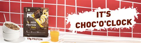 MuscleBlaze High Protein Oats with Added Probiotics, 17 g Protein ...