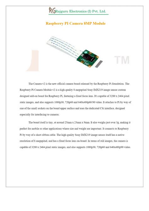 Image result for Raspberry Pi 8MP Camera