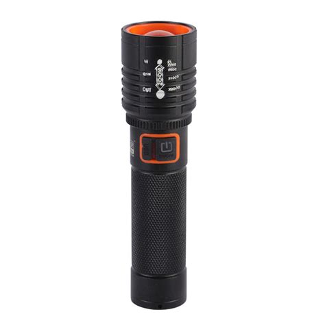 MZ M035 (ZOOMABLE LED Metal Torch) 4 Modes Flashlight, Super Bright Cr ...