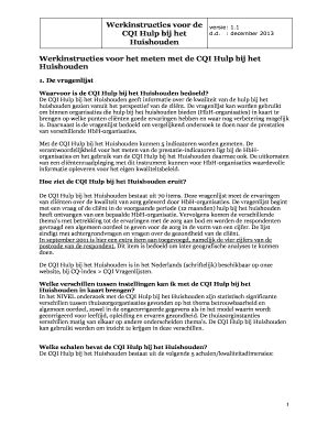 Invulbaar Online zorginzicht Werkinstructies voor de CQI Hulp bij het ...