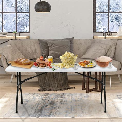 HKLGorg 6ft Heavy Duty Folding Table for Camping and Parties India | Ubuy