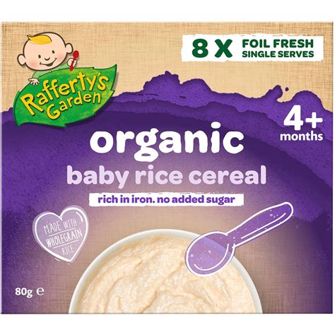 Rafferty's Garden Organic Baby Rice Cereal 8 Pack | Woolworths