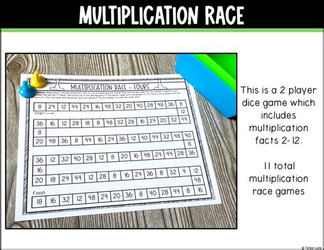 Multiplication Math Games Printable - Classful