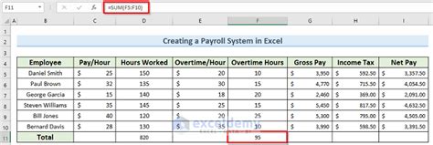 Payroll Excel Formulas PDF 的图像结果