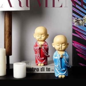 The Artment Baby Buddha Monks In Meditation Table Accents Decorative ...