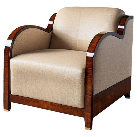 Fascinating Art Deco armchair with mahogany veneer | Art deco chair ...