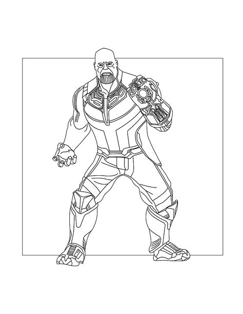 Thanos Coloring Pages – Printable Coloring Pages. FREE